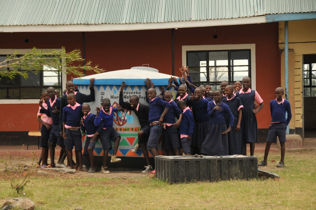 Water tank at school